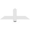 Ekena Millwork Eugene Architectural Grade PVC Gable Bracket, 36"W x 13 1/2"H x 2"D x 4"F, 9/12 Pitch GBP036X14X0204EUG00 - alternate 5